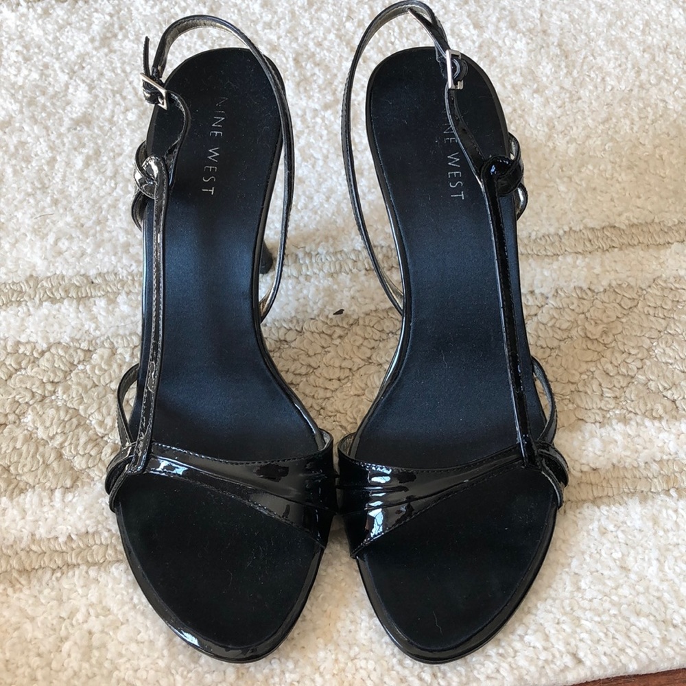 Patent Leather Nine West Slingbacks